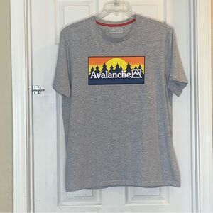 Avalanche Outdoor Supply Company Short Sleeve T-Shirt Gray Men's Size XL